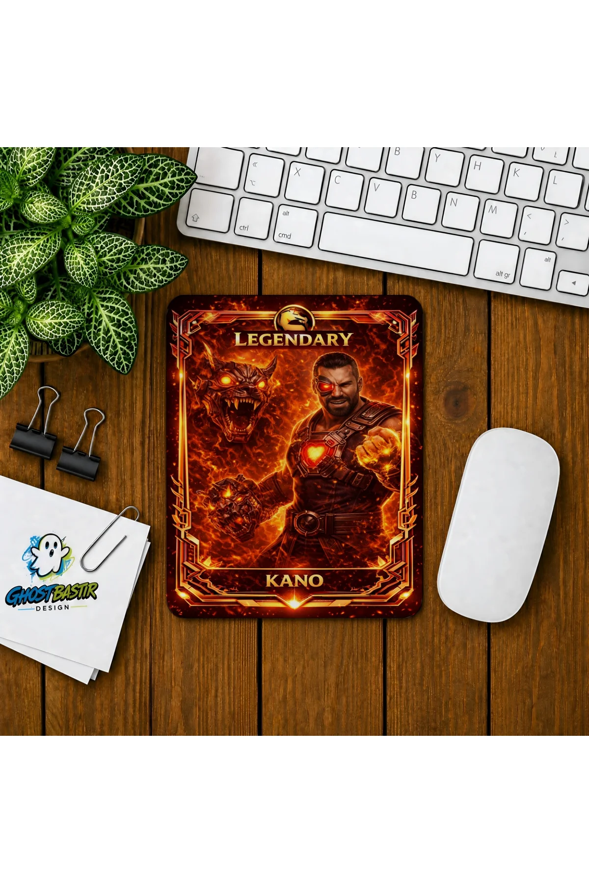 Mortal Kombat Kano Baskılı Oyuncu Mousepad 0184