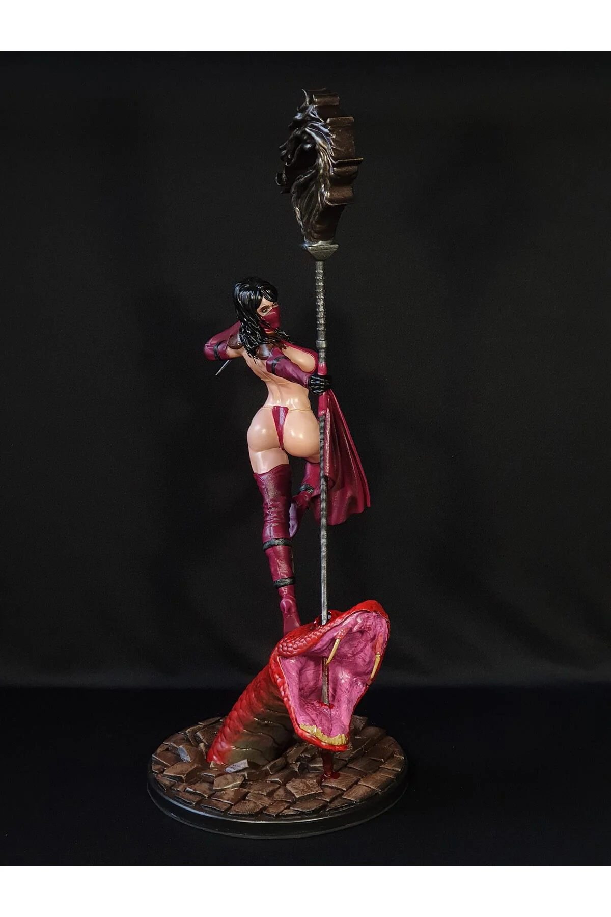 Mortal Kombat Mileena Figür Mortal Kombat Mileena Obje Büyük Boy 25CM