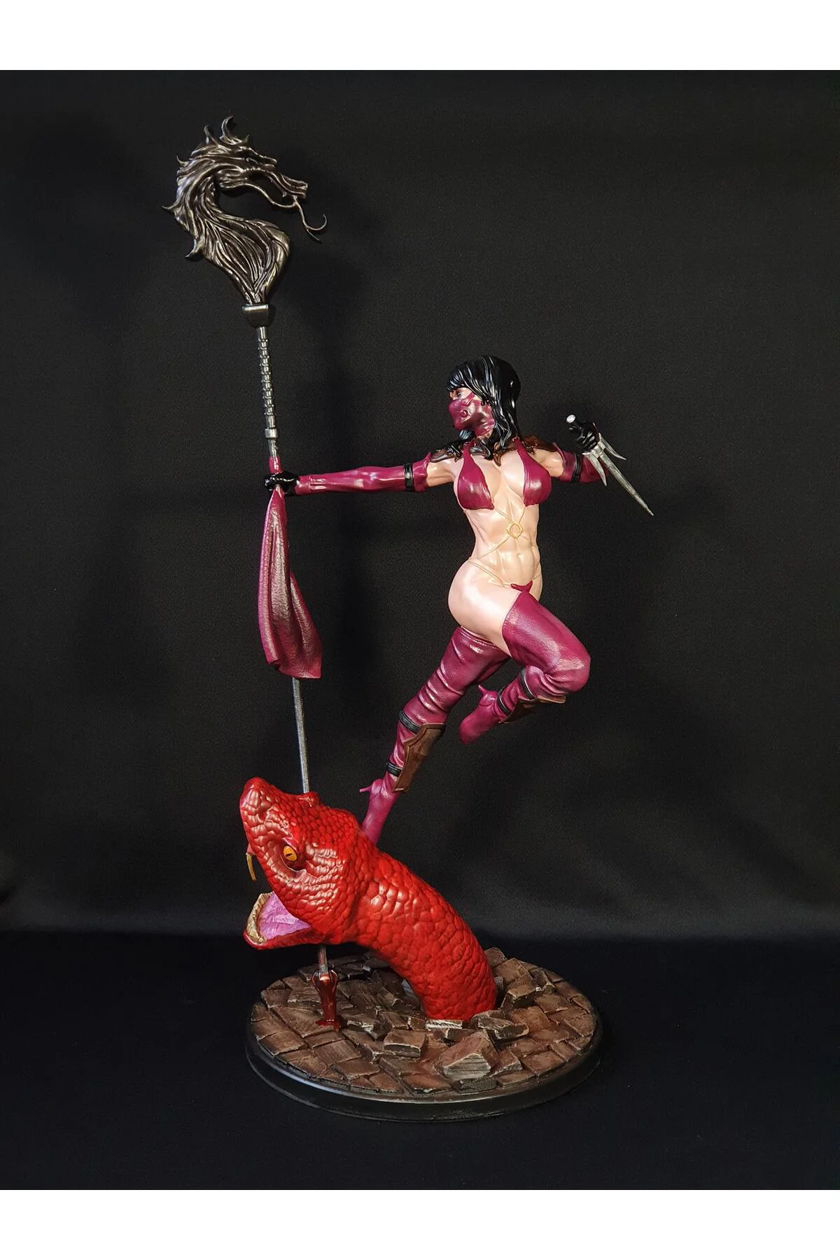 Mortal Kombat Mileena Figür Mortal Kombat Mileena Obje Büyük Boy 25CM