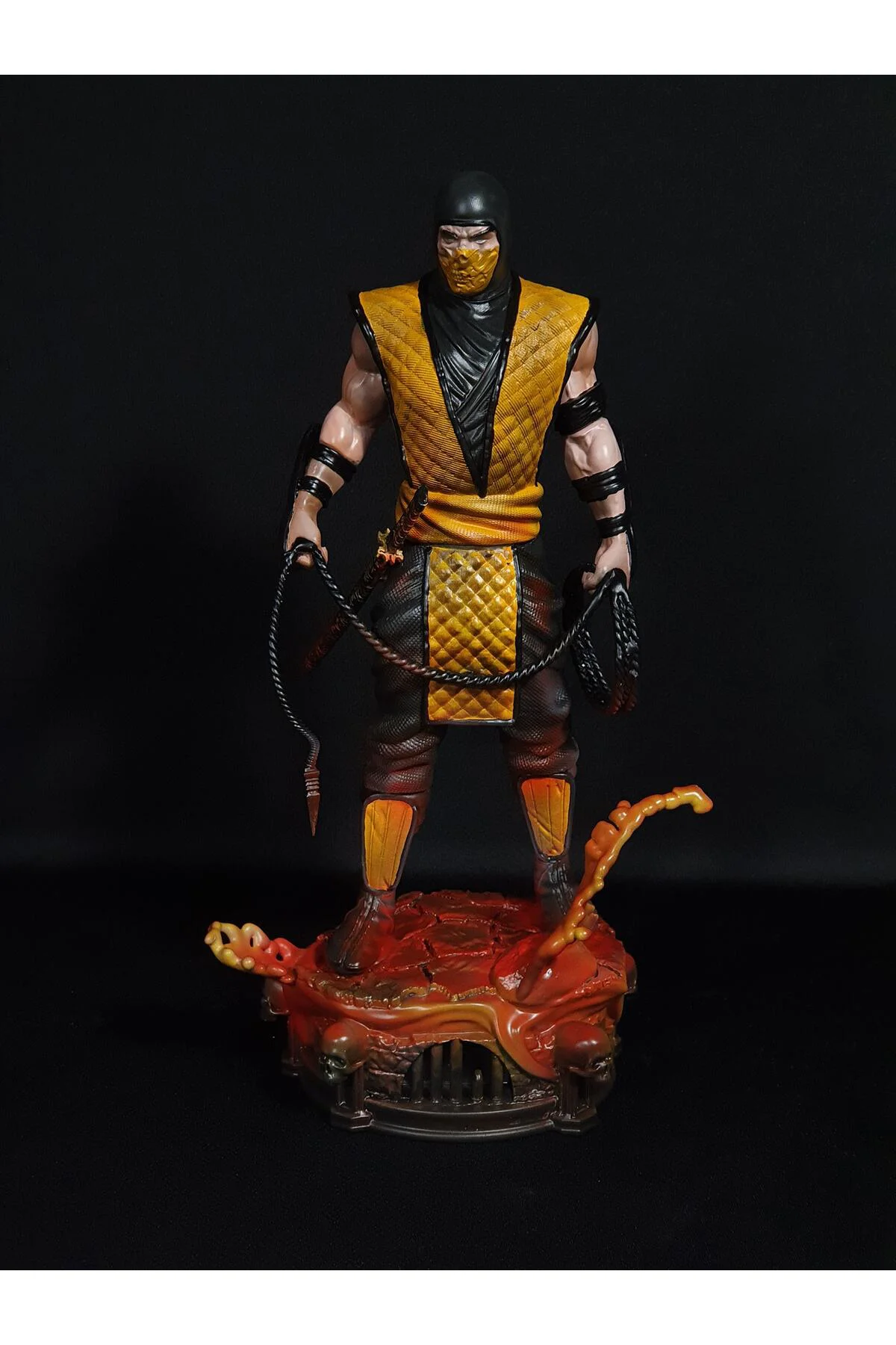 Mortal Kombat Scorpion Figür Mortal Kombat Scorpion Obje Büyük Boy 25CM