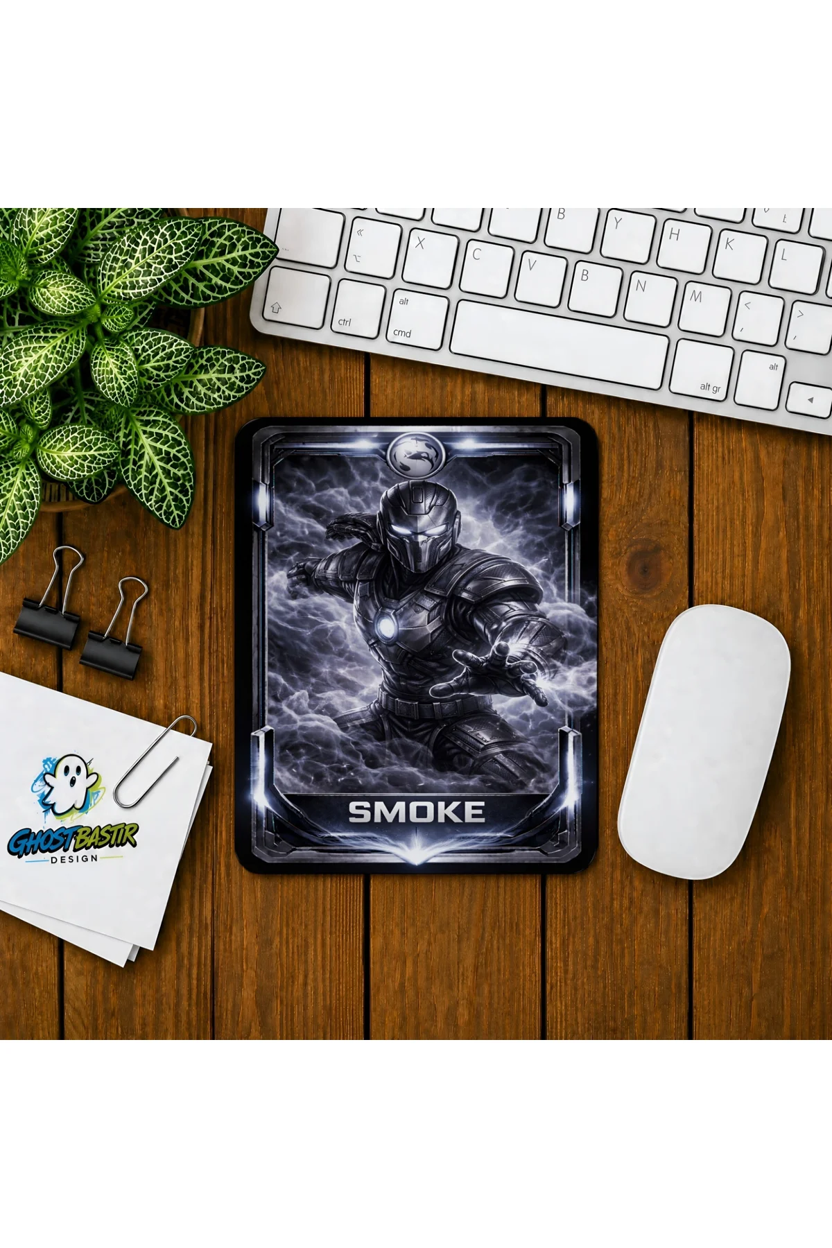 Mortal Kombat Smoke Baskılı Oyuncu Mousepad 0190