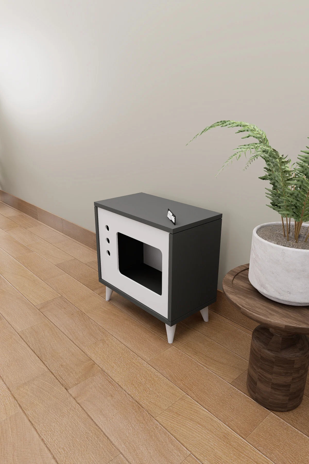 Mose Kedi Evi Kafesi Köpek Evi, Tv Görünümlü Kedi Evi İç Mekan Ev