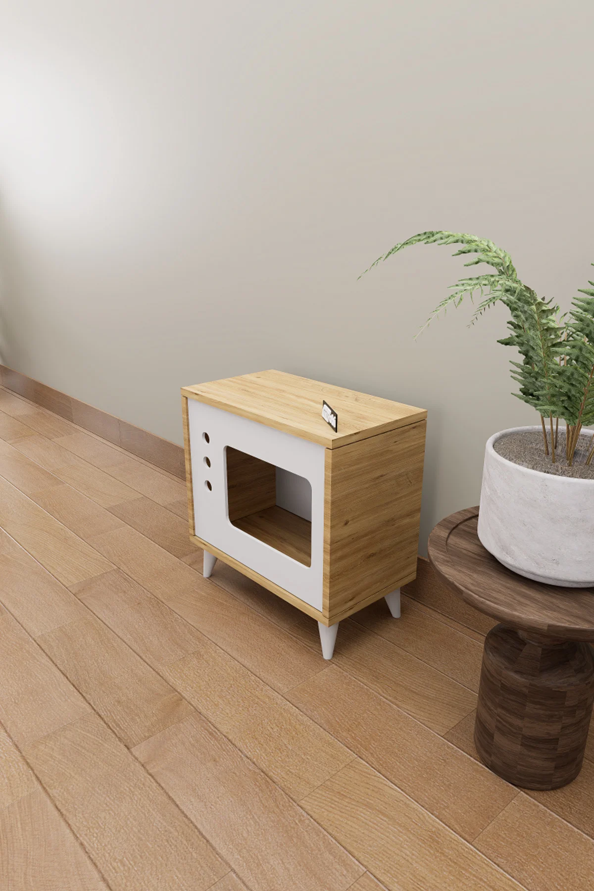 Mose Kedi Evi Kafesi Köpek Evi, Tv Görünümlü Kedi Evi İç Mekan Ev