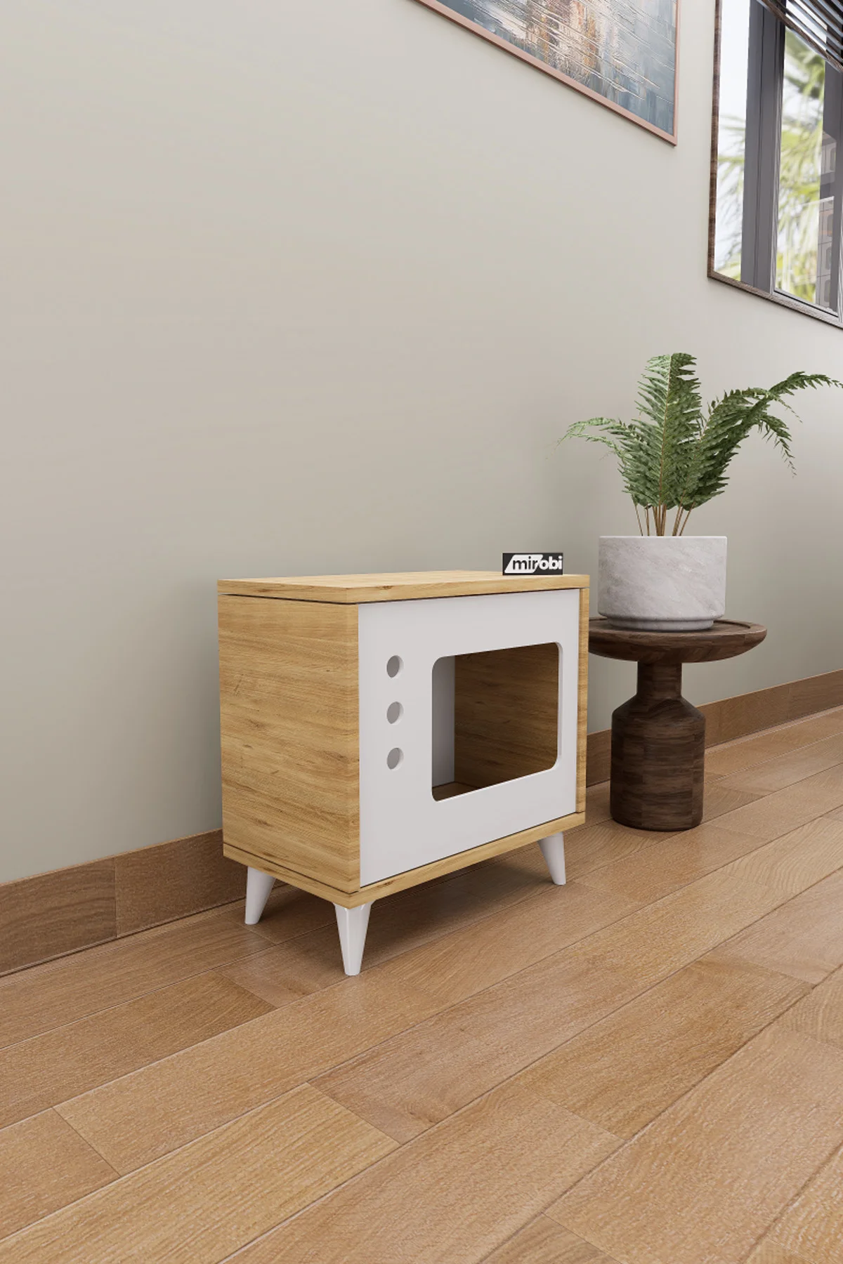 Mose Kedi Evi Kafesi Köpek Evi, Tv Görünümlü Kedi Evi İç Mekan Ev