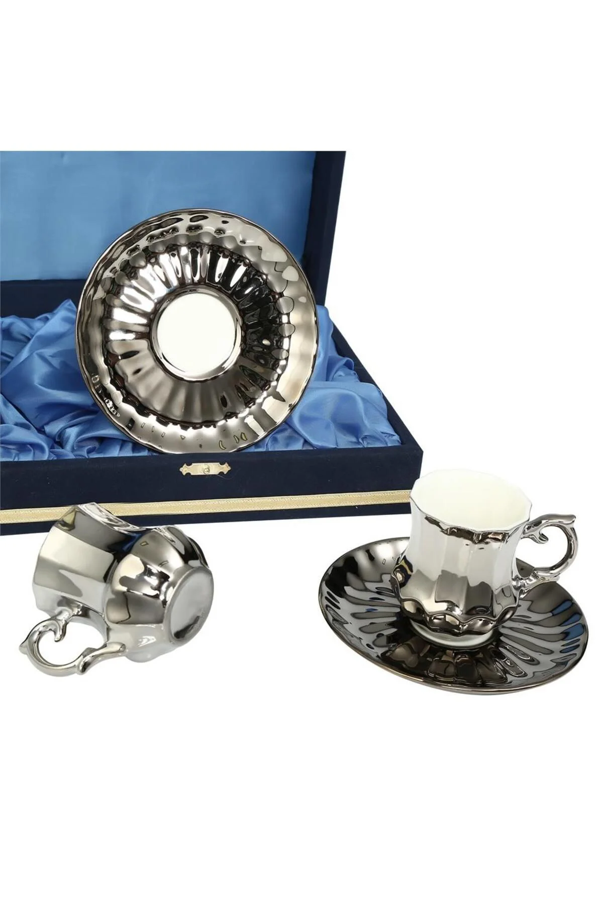 Mostor Platin 2'li Kahve Fincanı Takımı Mtfk.0054
