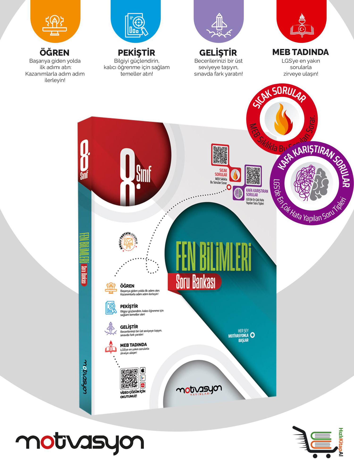 Motivasyon 8. Sınıf Fen Bilimleri Soru Bankası