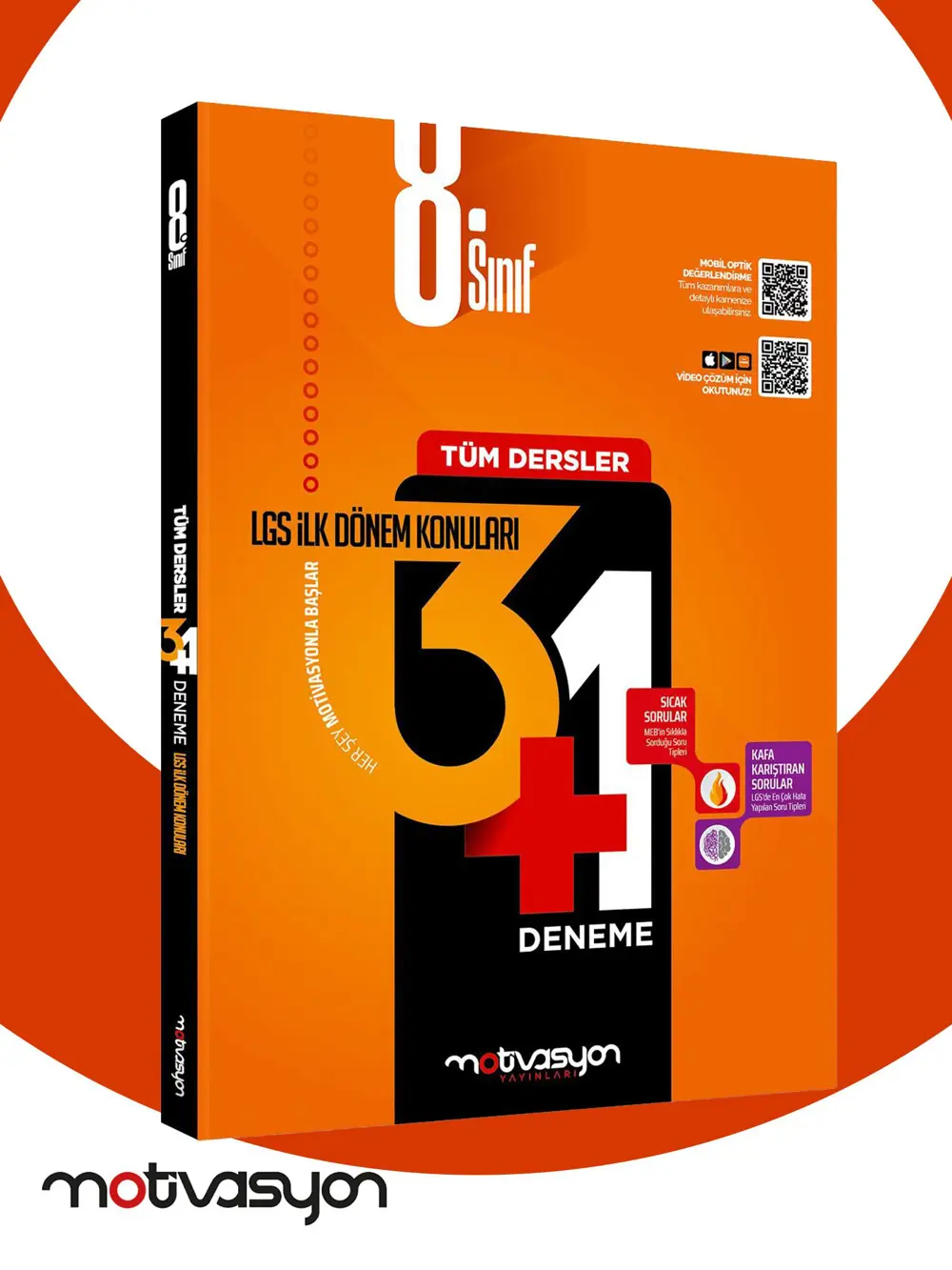 Motivasyon 8. Sınıf Tüm Dersler 3+1 İlk Dönem Deneme