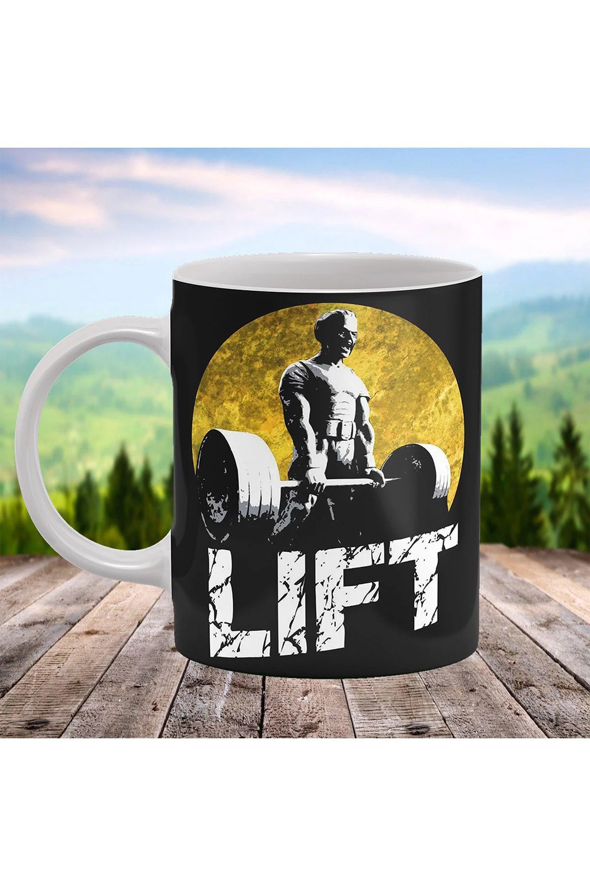 Motivasyon Serisi Lift! Baskılı Kişiye Özel Isimli Porselen Kupa Motivasyon Serisi Lift! Baskılı Kişiye Özel Isimli Porselen Kupa