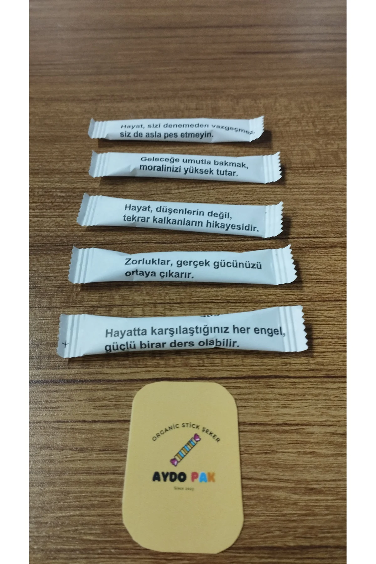 Motivasyon Sözleri Stick Şeker 3gr/ 100 adet / 300gr