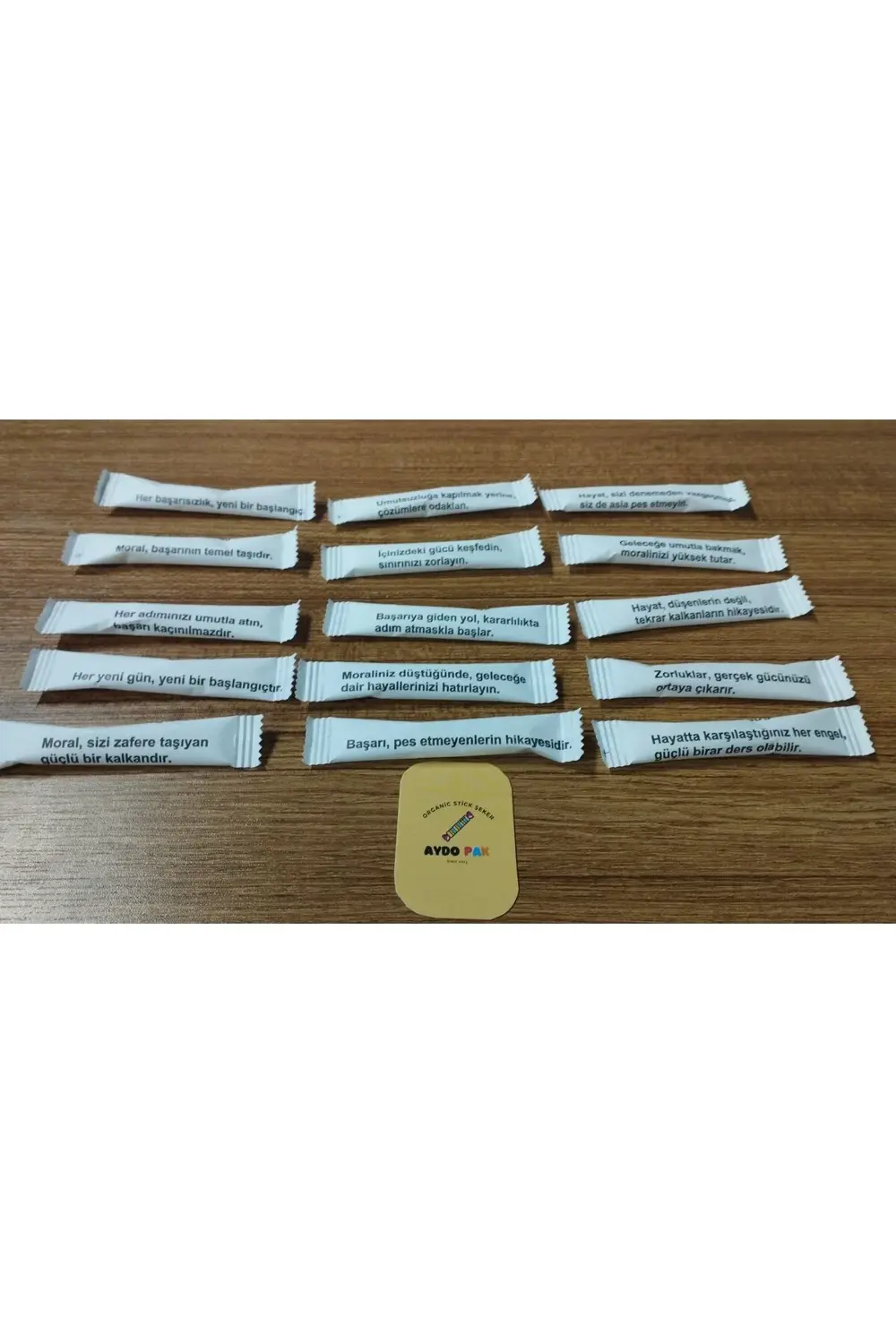 Motivasyon Sözleri Stick Şeker 3gr/ 100 adet / 300gr