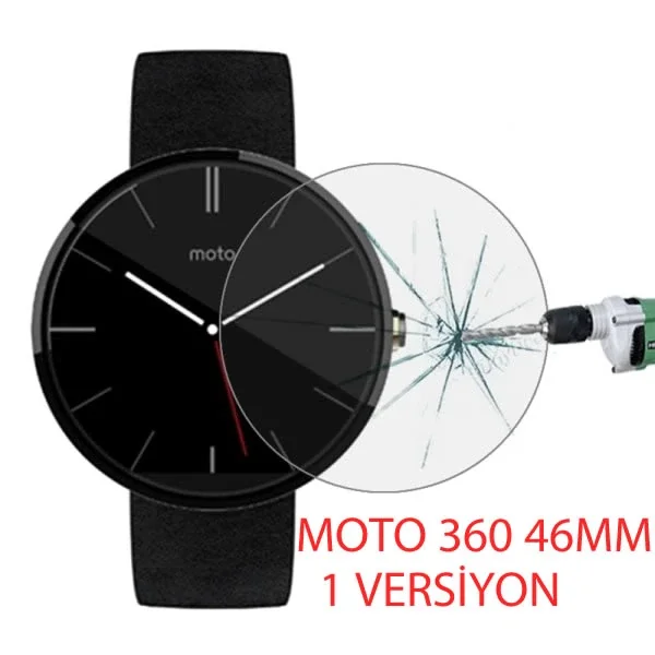 Moto 360 46mm 1. Versiyon Kırılmaz Cam Ekran Koruyucu - Magic Glass