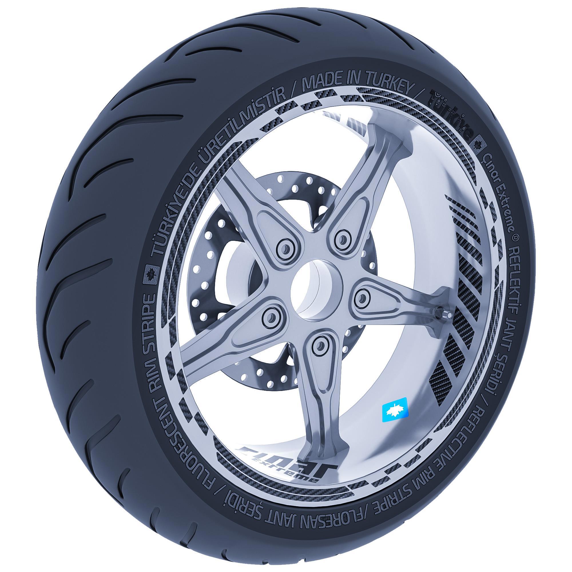 Moto GP İç Dış Jant Şeridi Takım Sticker Reflektif, Floresan, Öze