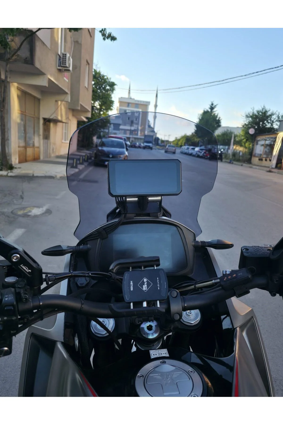 Moto Morini X-Cape 650 Ön Cam 2019-2026 Model 48cm Füme Renkli 4mm UZUN