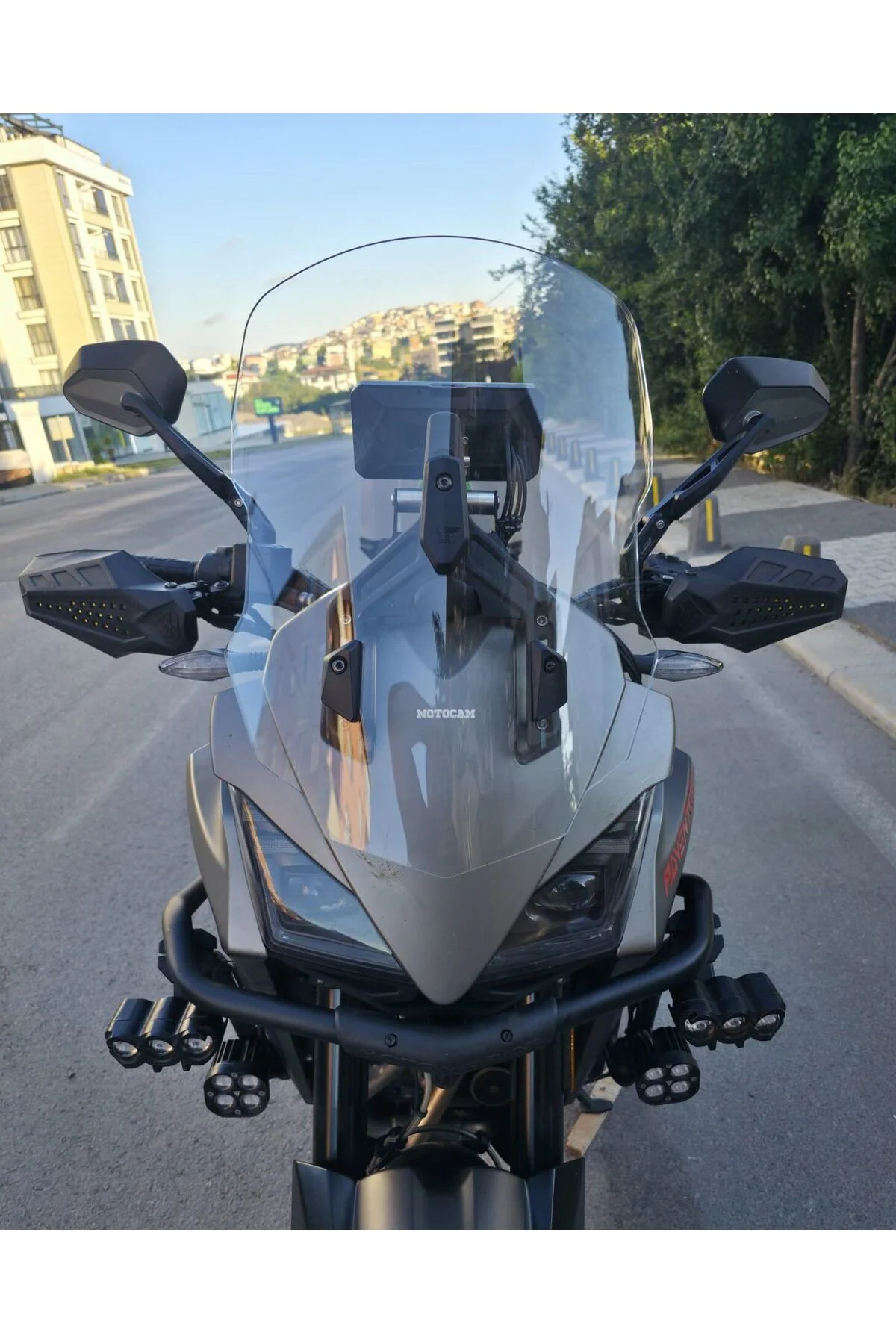 Moto Morini X-Cape 650 Ön Cam 2019-2026 Model 48cm Şeffaf Renkli 4mm UZUN