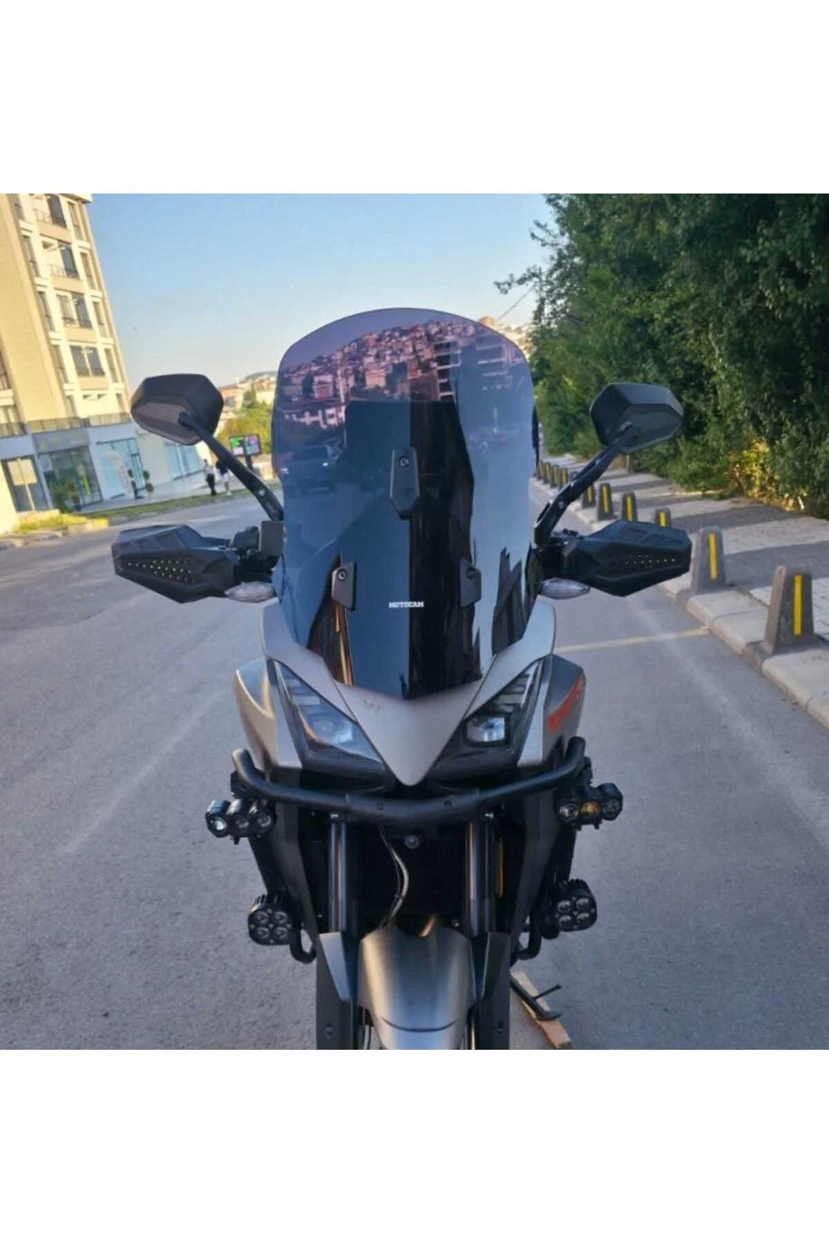 Moto Morini X-Cape 650 Ön Cam 2019-2026 Model 48cm Siyah Renkli 4mm UZUN