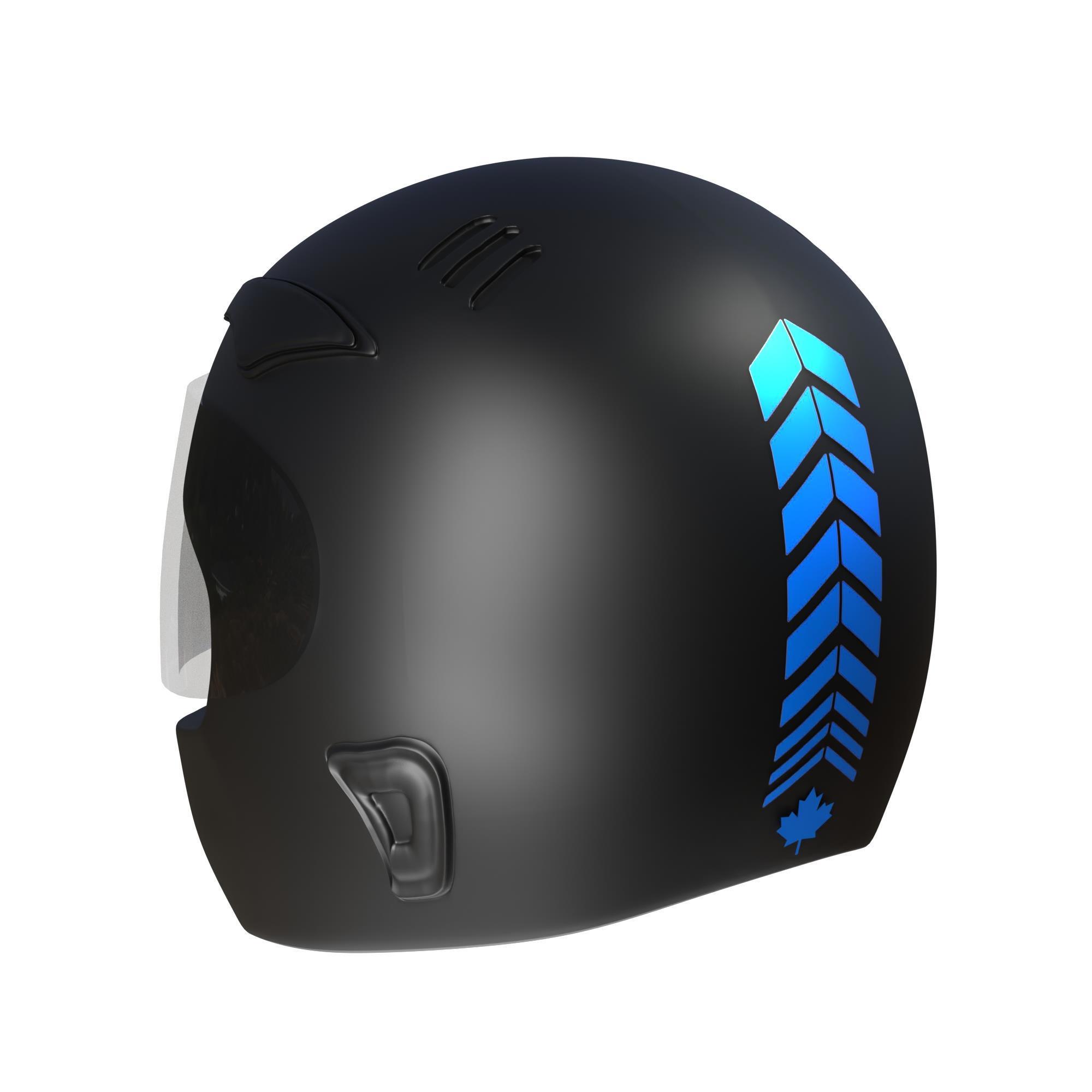 Moto Rider 4'lü Sticker Seti Azur Mavi İç Dış Jant Şeridi Kask ve