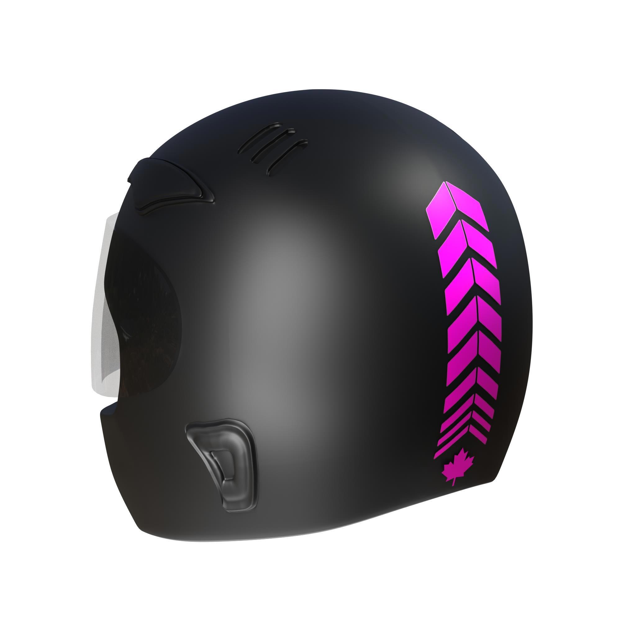 Moto Rider 4'lü Sticker Seti Gül Pembesi İç Dış Jant Şeridi Kask 