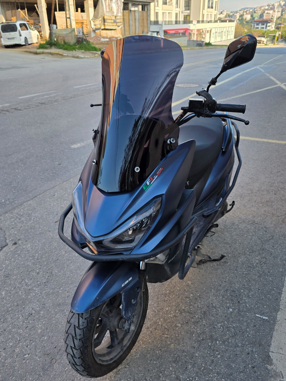 Motocam  Rks Newlight Pro Siperlik Ön Cam 2023-2025 Model 58Cm Siy