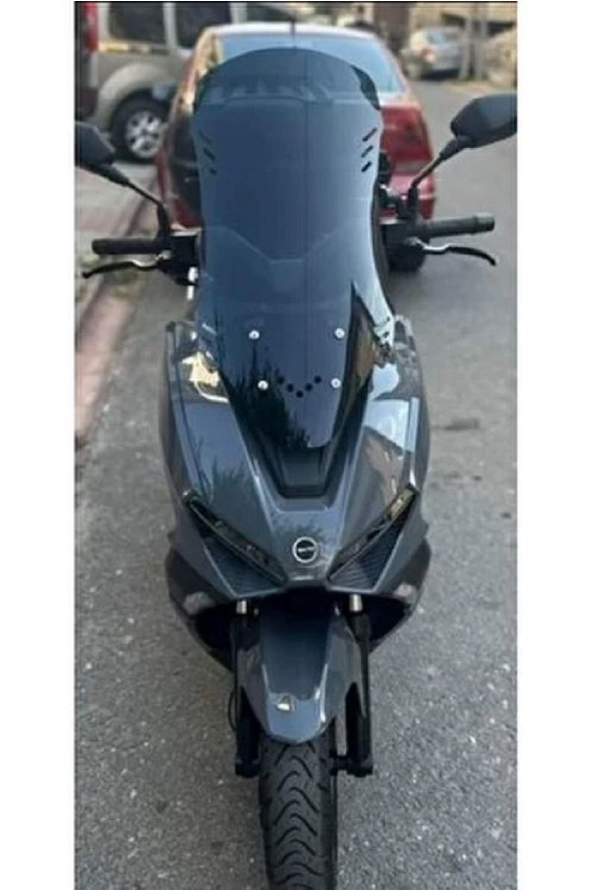 Motocam Rks Vieste 249 Siperlik Ön Cam 2022-2025 Model 75Cm Siyah Renkli