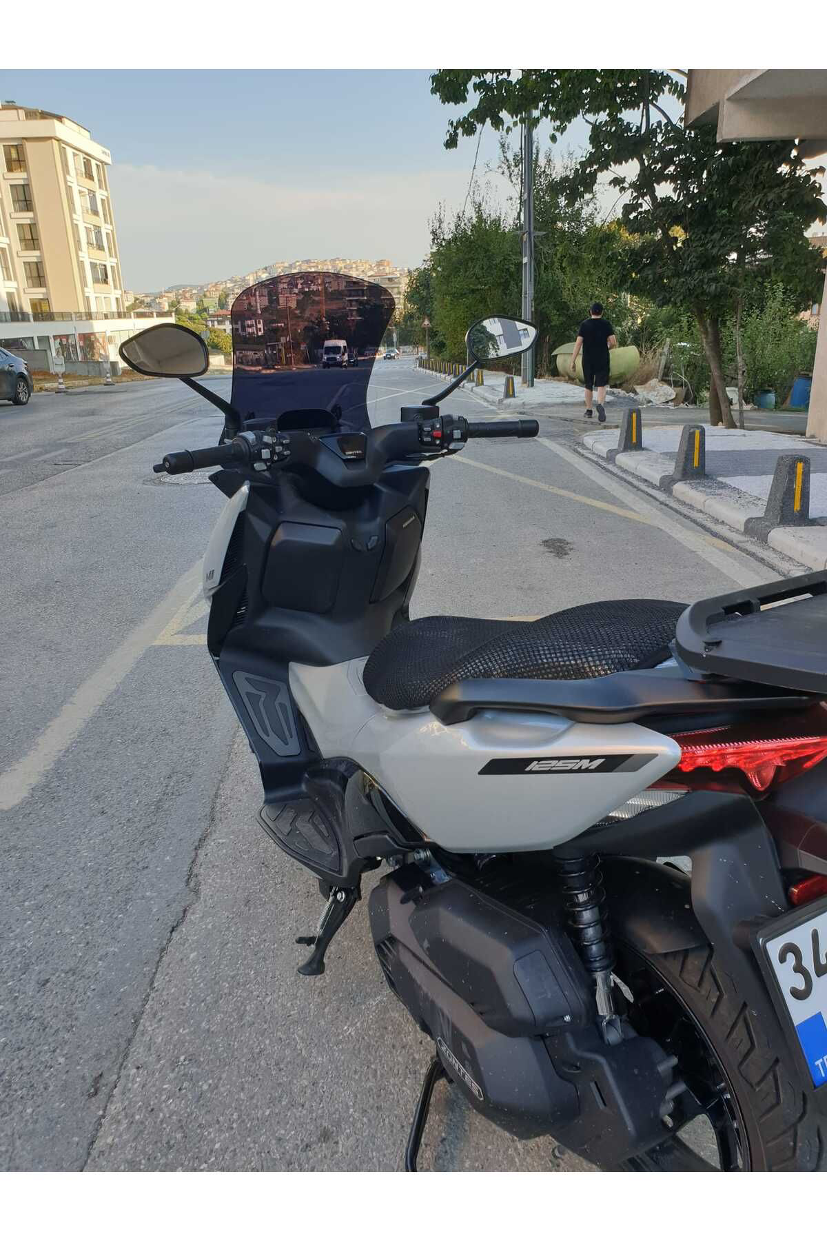 Motocam  Zontes Zt 125 Siperlik Ön Cam 2025 Model 55Cm Siyah Renkl