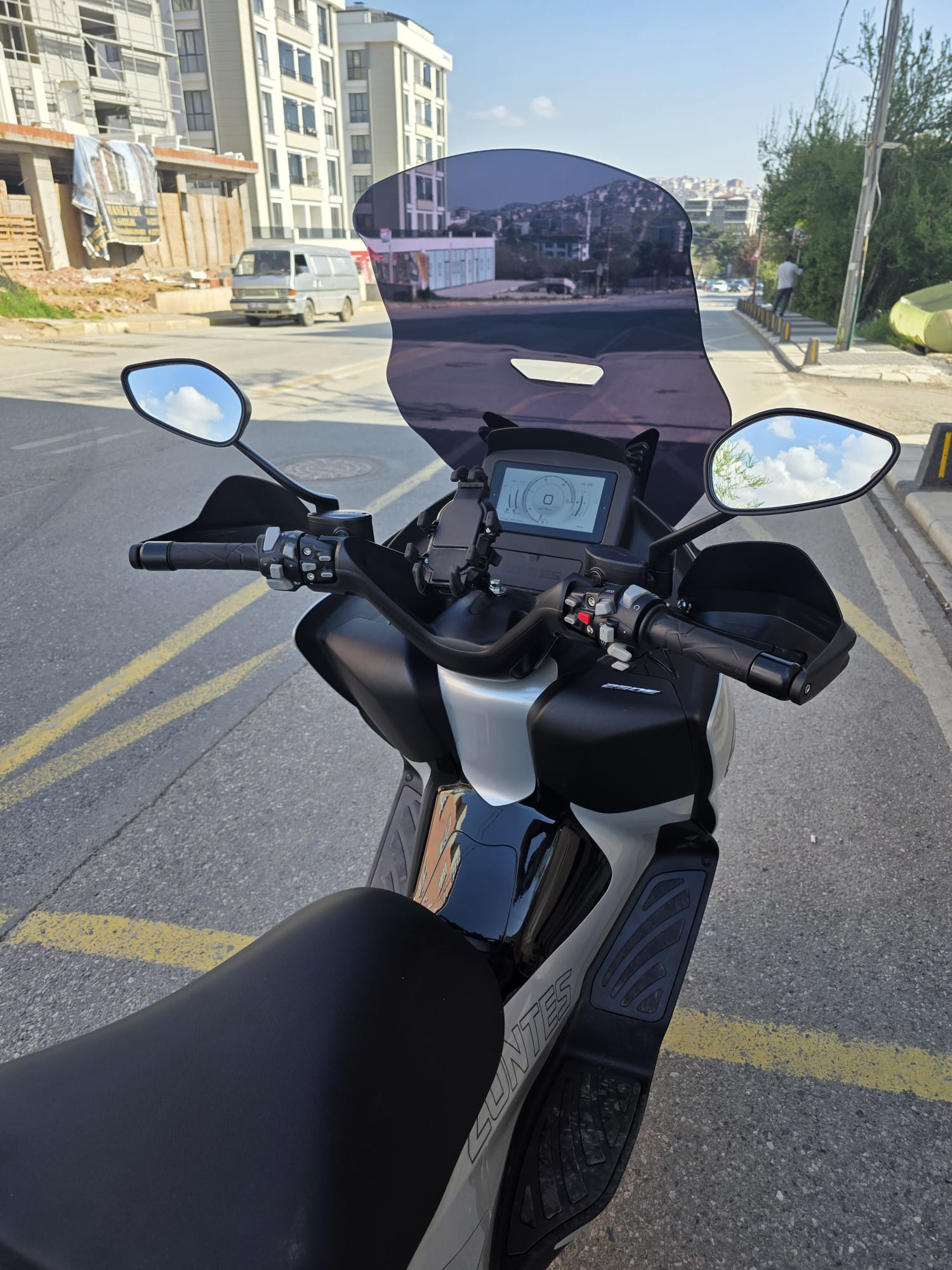 Motocam  Zontes Zt 250 T-E Siperlik Ön Cam 2023-2025 Model 73Cm Si