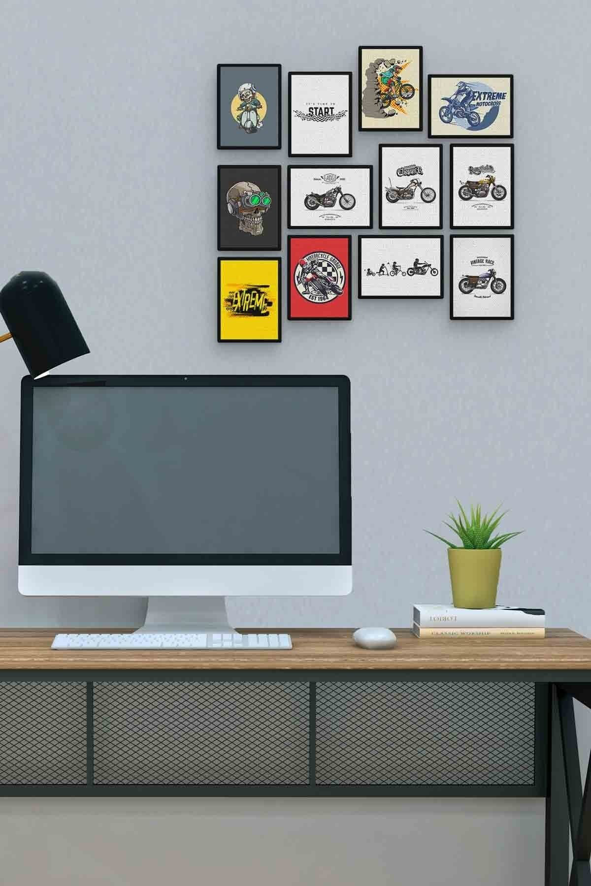 Motor 12 Parça Mdf (ahşap) Tablo Ofis Boyu 