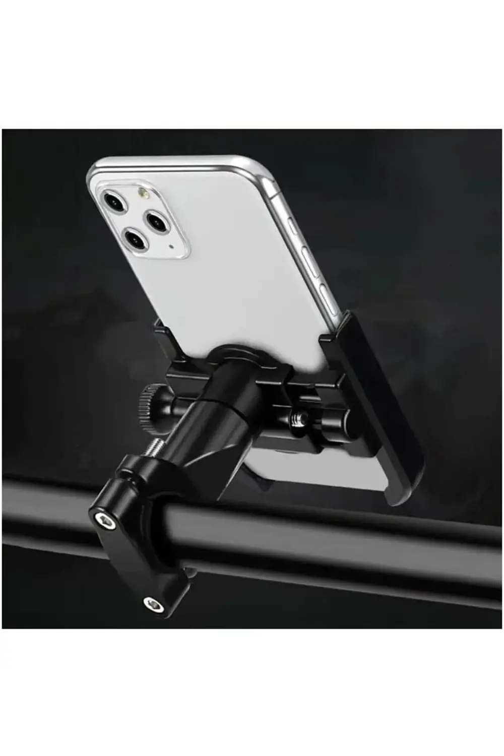 Motor Motosiklet ve Bisiklet Telefon Tutucu Tamamı Alüminyum Meta