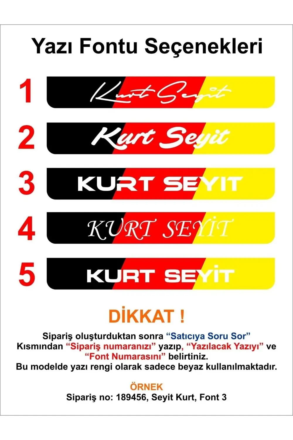 MOTOR PLAKALIK ALMAN BAYRAKLI KİŞİYE ÖZEL İSİMLİ TAKMATİK LAZER K
