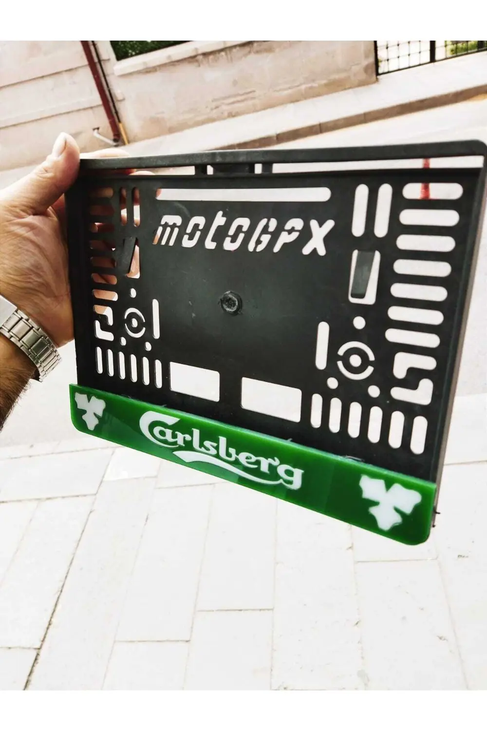 Motor Plakalık Car lsberg Model Takmatik Pleksi Kişiye Özel Lazer