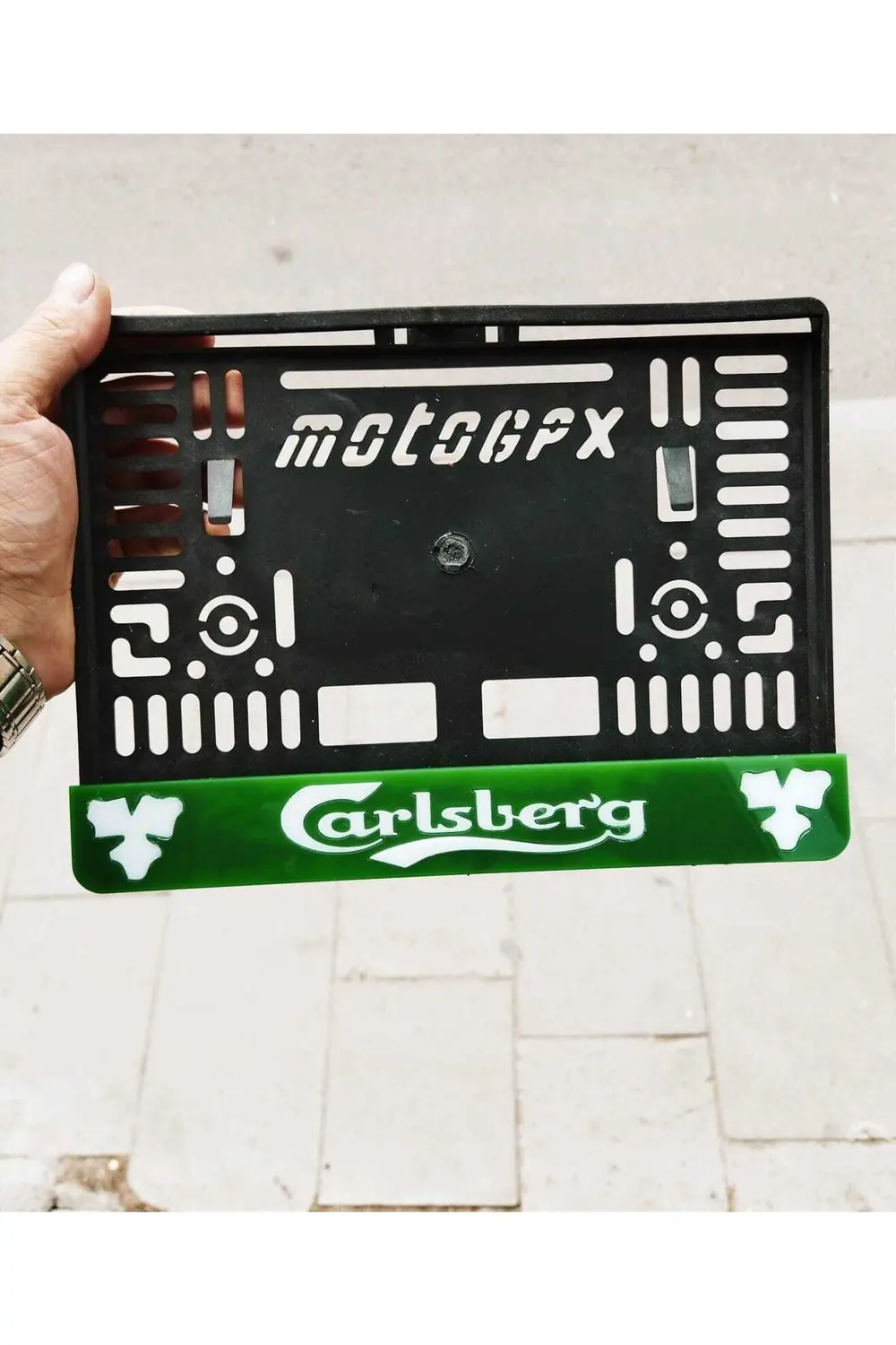 Motor Plakalık Car lsberg Model Takmatik Pleksi Kişiye Özel Lazer
