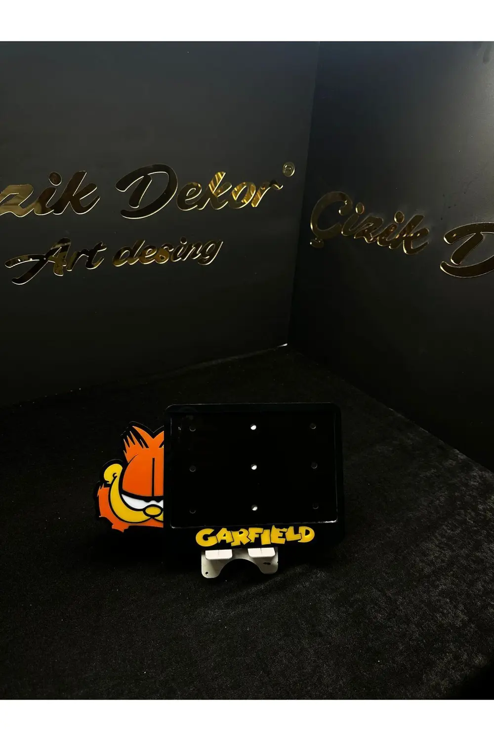 MOTOR PLAKALIK GARFİELD 12X18 LAZER KESİM PLEKSİ