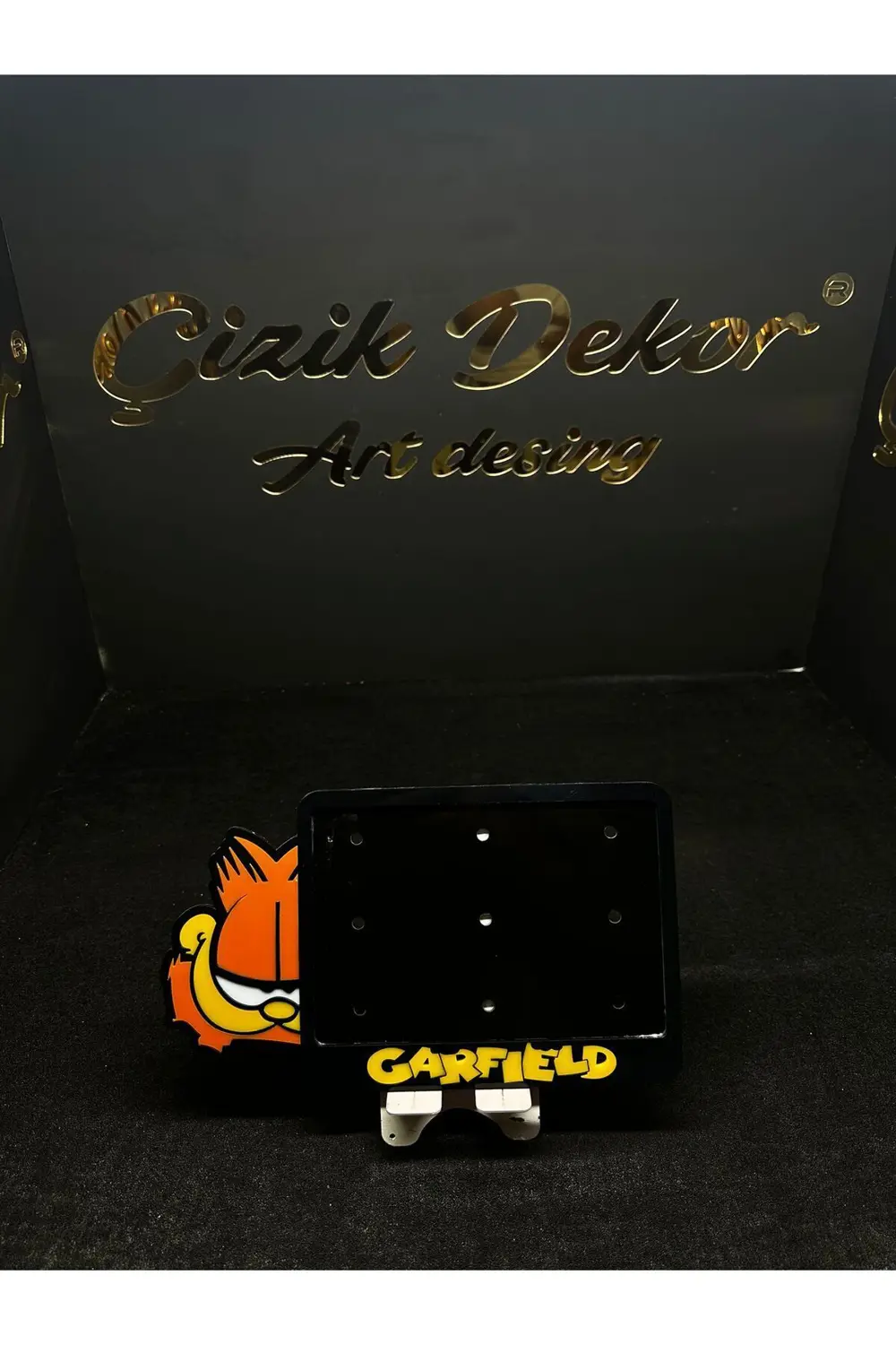 MOTOR PLAKALIK GARFİELD 12X18 LAZER KESİM PLEKSİ