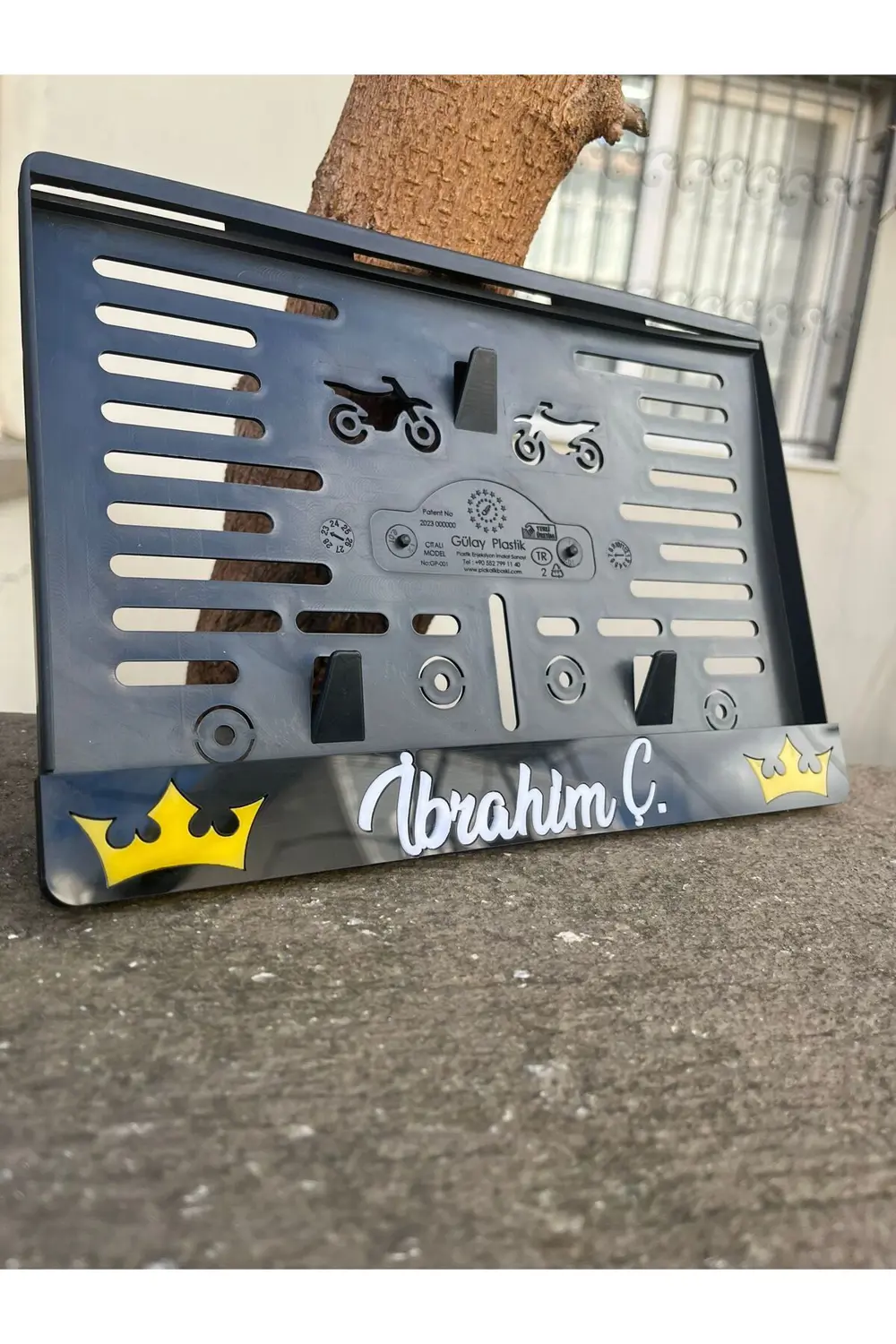 Motor Plakalık Isimli Kişiye Özel Lazer Kesim Takmatik Pleksi ( 1