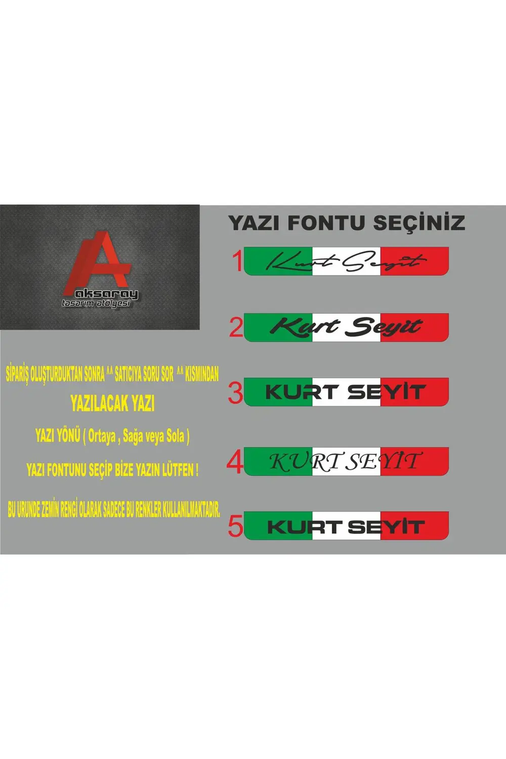MOTOR PLAKALIK İTALYAN BAYRAKLI KİŞİYE ÖZEL İSİMLİ TAKMATİK LAZER