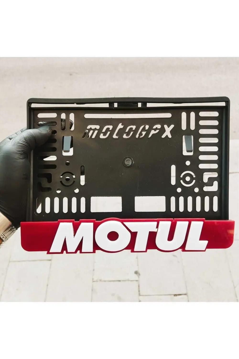 MOTOR PLAKALIK MOTUL TAKMATİK PLEKSİ 3D KABARTMA KİŞİYE ÖZEL LAZE