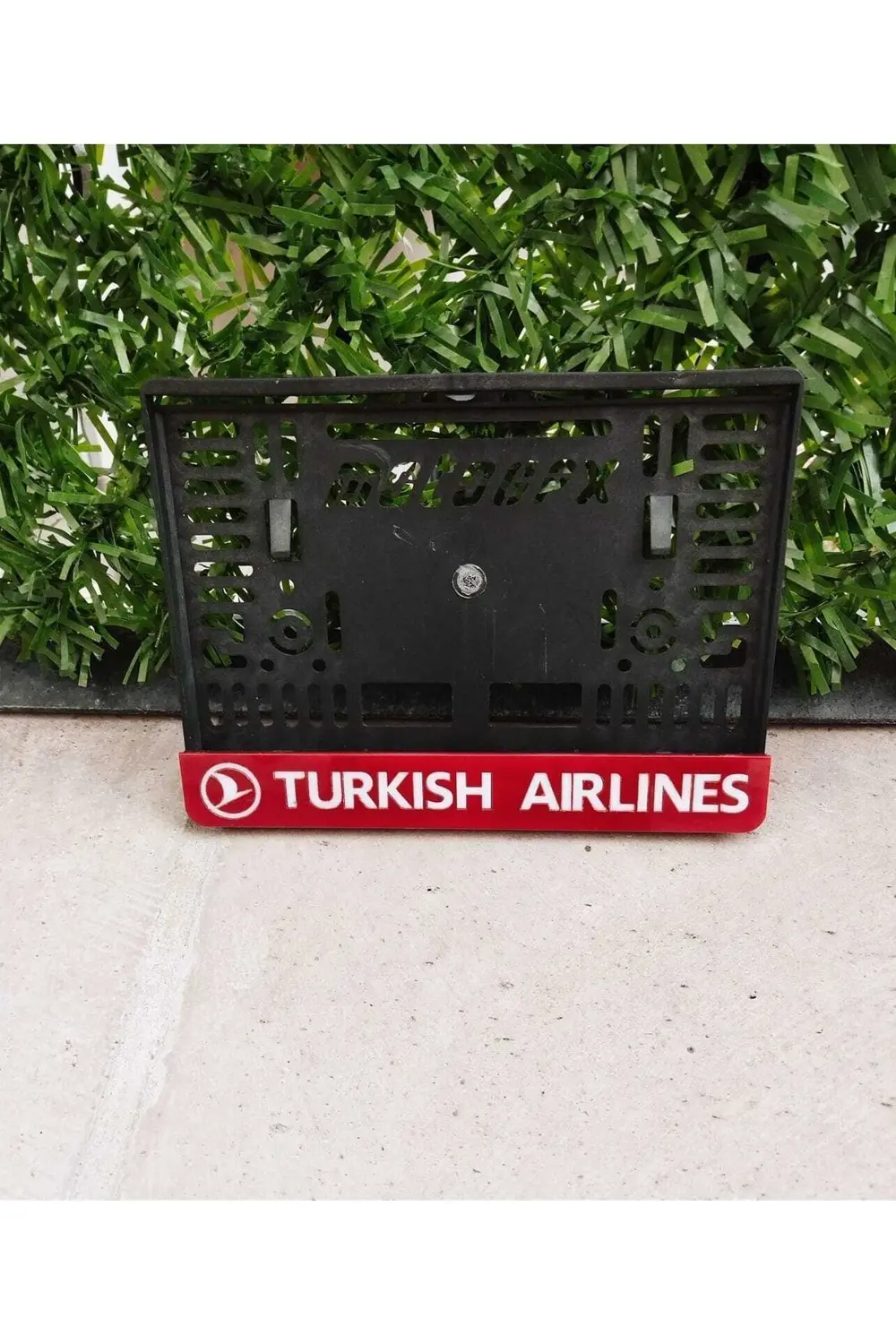 Motor Plakalık Turkısh Aırlınes Kırmızı Takmatik Lazer Kesim Plek