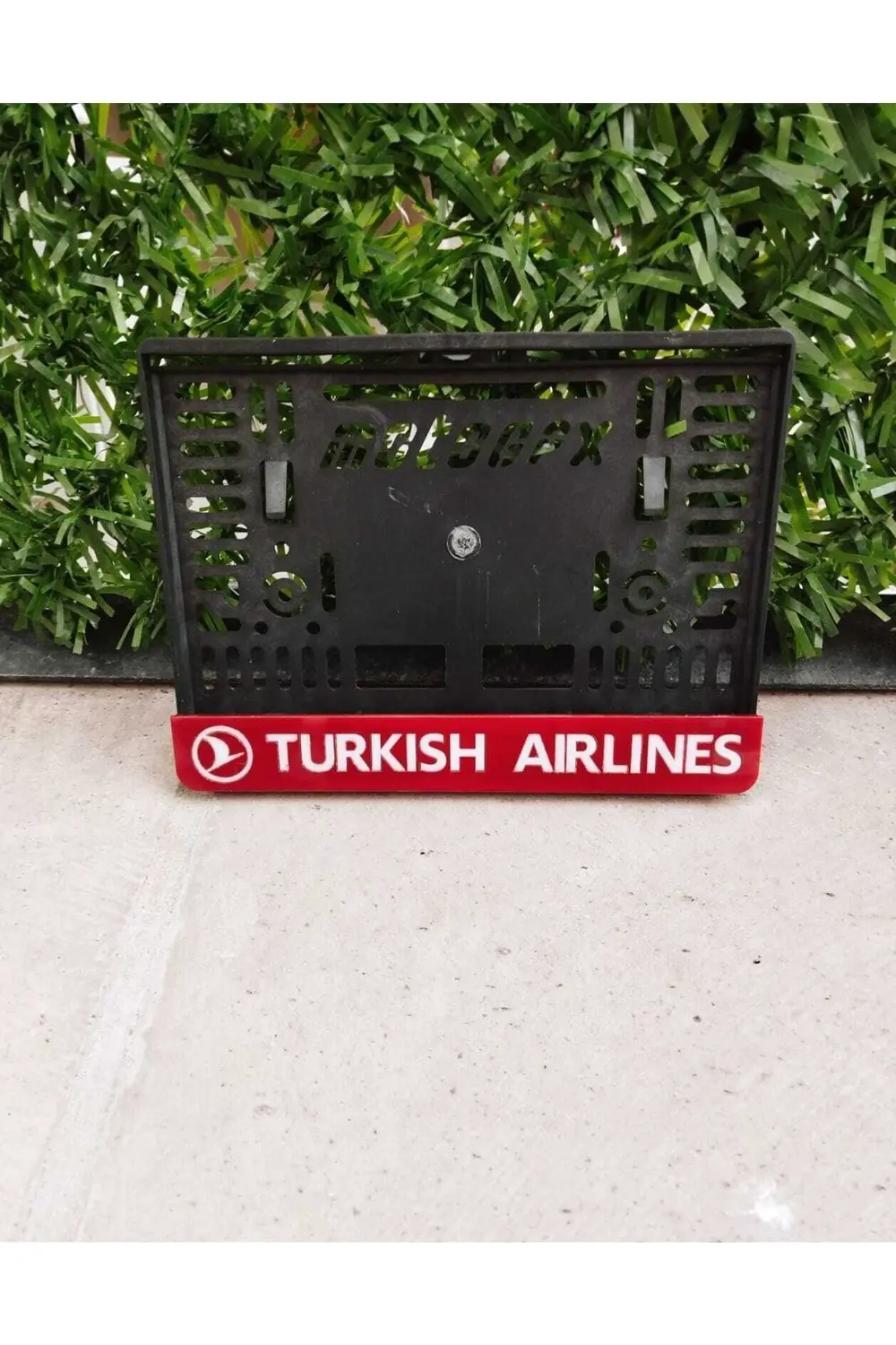 Motor Plakalık Turkısh Aırlınes Kırmızı Takmatik Lazer Kesim Plek