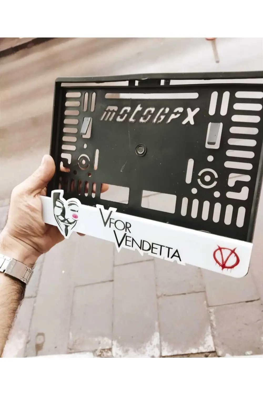 MOTOR PLAKALIK VFOR Uyumlu VENDETTA LAZER KESİM PLEKSİ