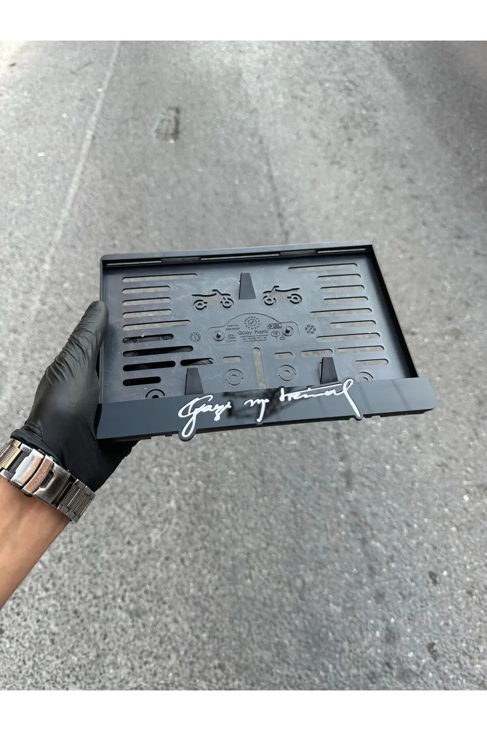 Motor Pleksi Plakalık Özel Tasarım