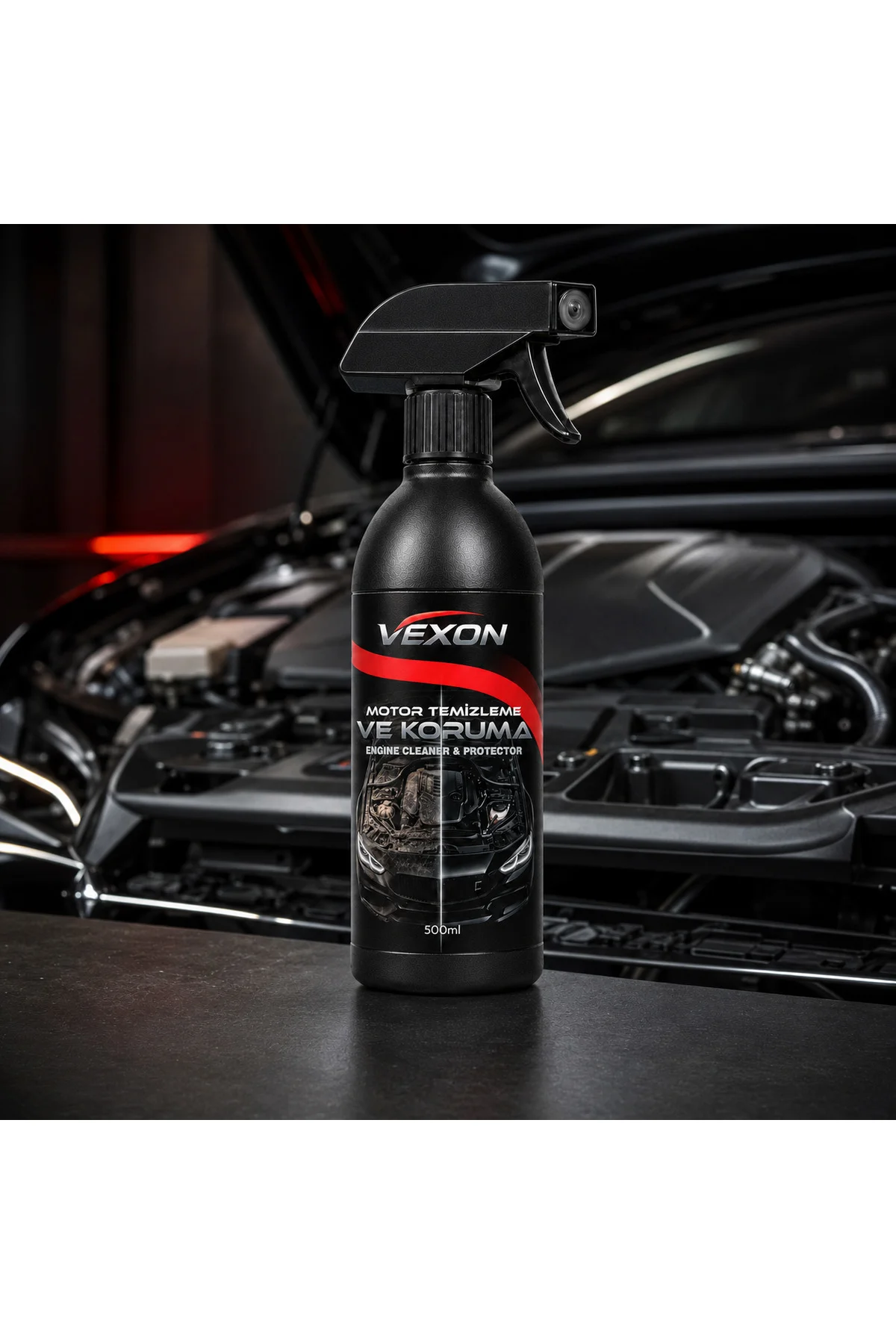 Motor Temizleyici ve Koruyucu Güçlü Etkili 500 ml – Yağ ve Kir Sökücü Motor Bakım Ürünü