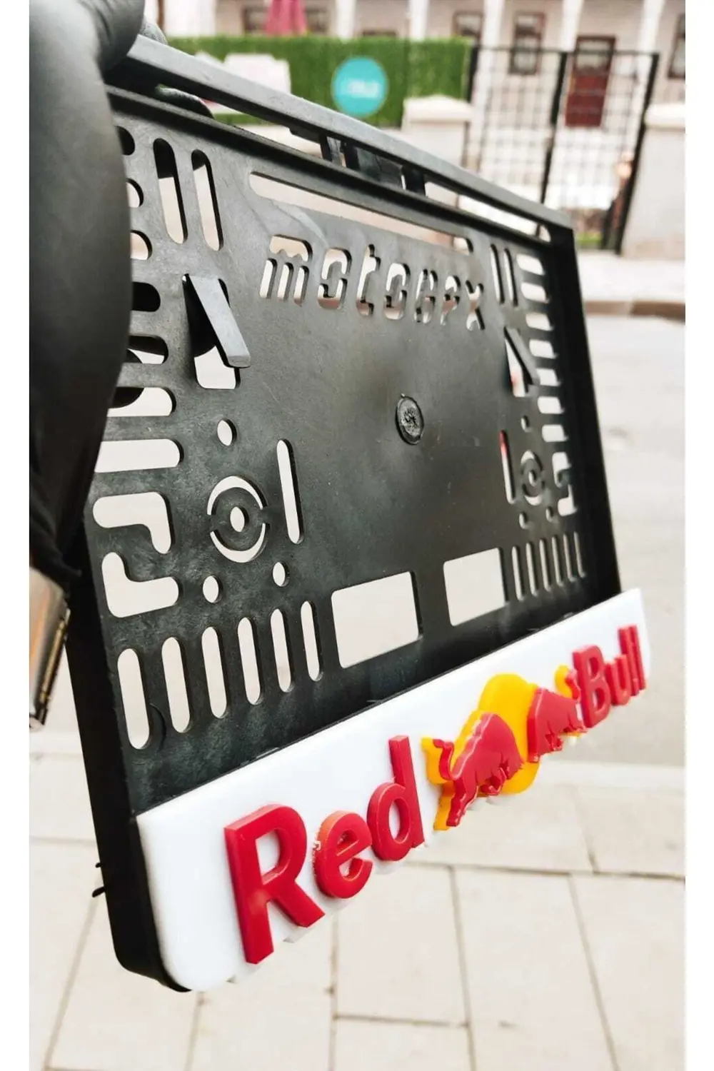 Motor Uyumlu Plakalık Red Bull Takmatik Pleksi 3d Kabartma Lazer 