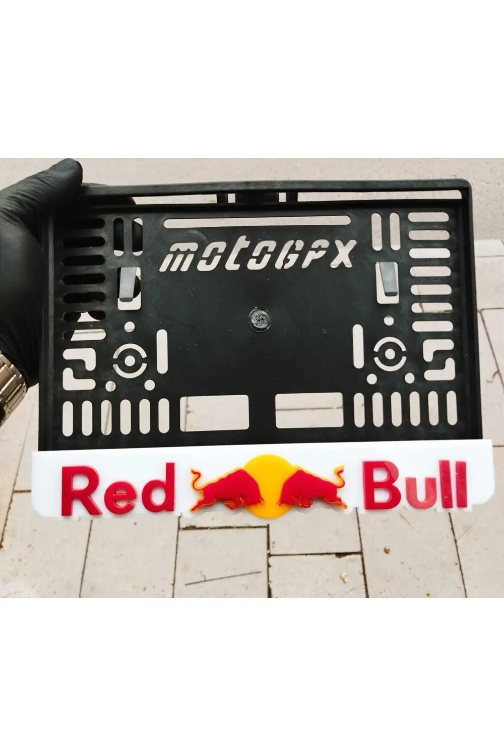 Motor Uyumlu Plakalık Red Bull Takmatik Pleksi 3d Kabartma Lazer 