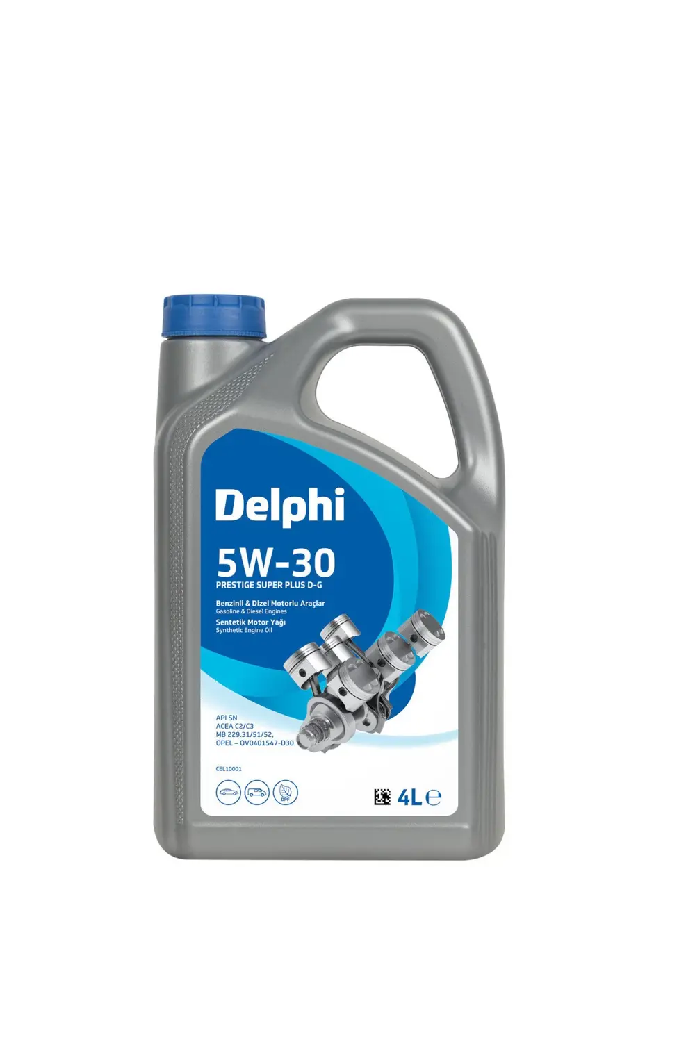 MOTOR YAĞI TAM SENTETİK PRESTIGE SUPER PLUS D-G C2/C3 5W-30 4L X