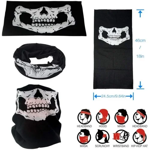 Motorcu Boyunluk Baf Buff Bandana - 25x48 cm Model 7 Motorcu Boyunluk Baf Buff Bandana - 25x48 cm Model 7