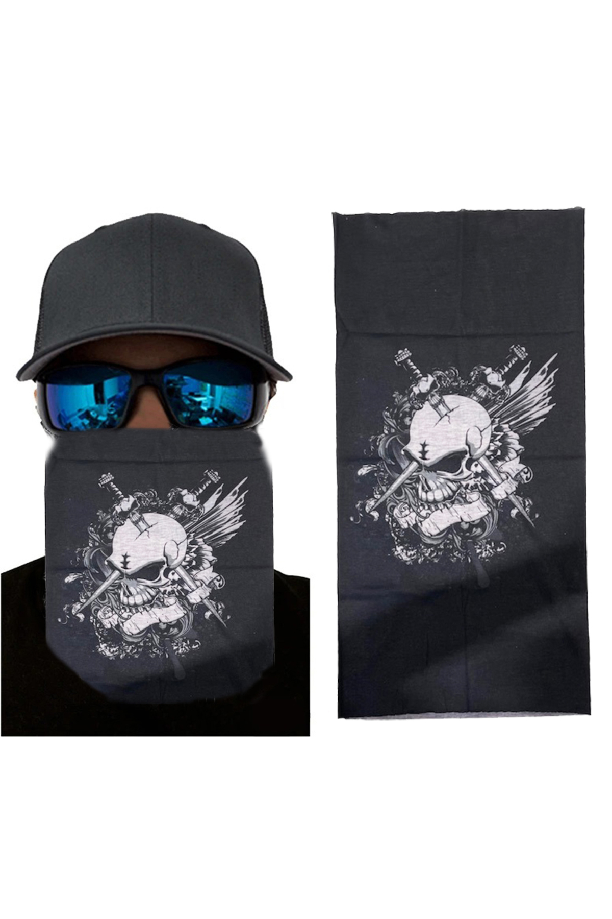 Melff Motorcu Boyunluk Baf Buff Bandana 25X48 Cm Model 6
