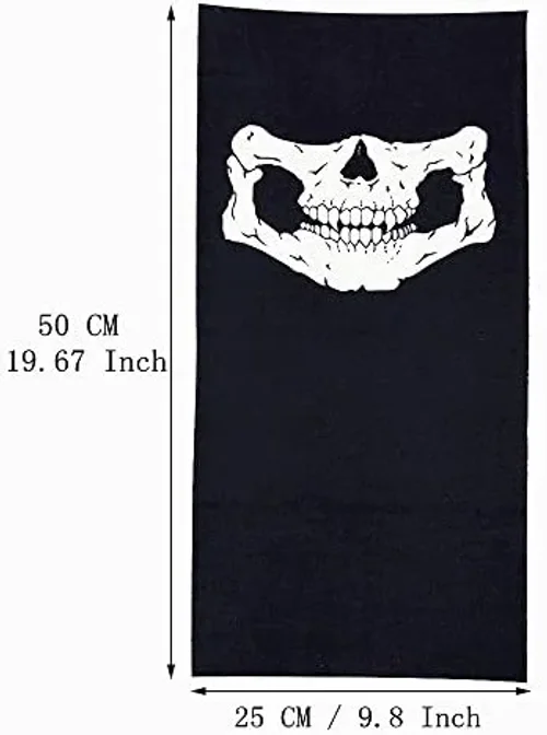 Motorcu Boyunluk Buff Bandana 25x48 cm - Kafatası Çene Modeli Yüz Maskesi Motorcu Boyunluk Buff Bandana 25x48 cm - Kafatası Çene Modeli Yüz Maskesi - Görsel 4