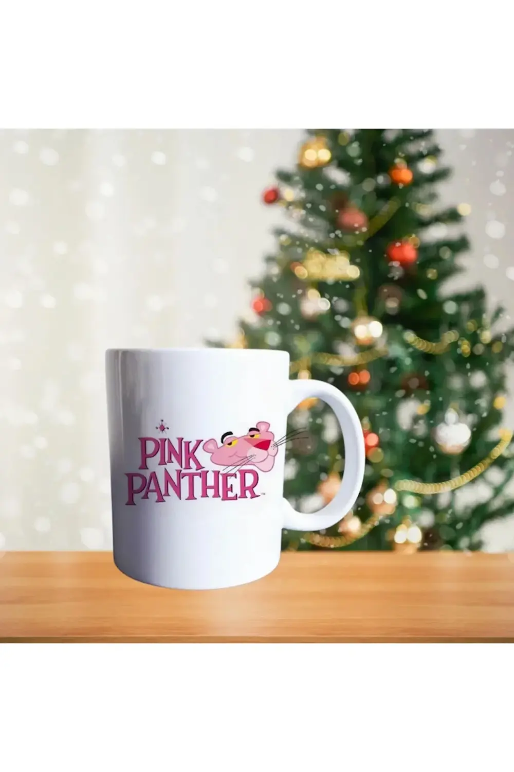 Motorcu Pembe Panter - Pink Panter - Çizgi Film Temalı Porselen K