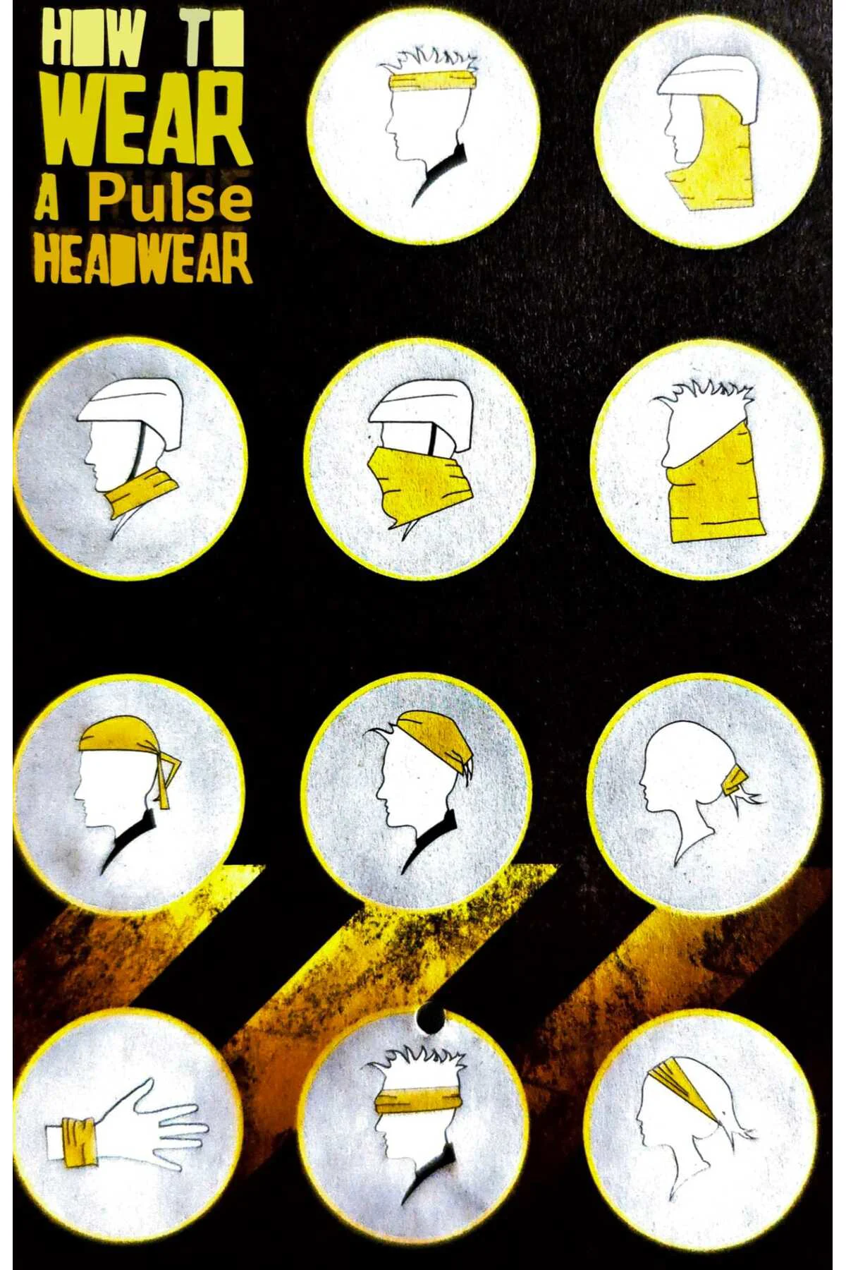 MOTORCYCLE Unisex Motorcu Buff Outdoor Bandana– Rüzgâr, Toz ve So