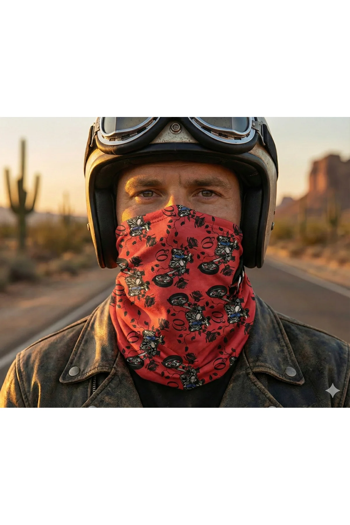 MOTORCYCLE Unisex Motorcu Buff Outdoor Bandana– Rüzgâr, Toz ve So
