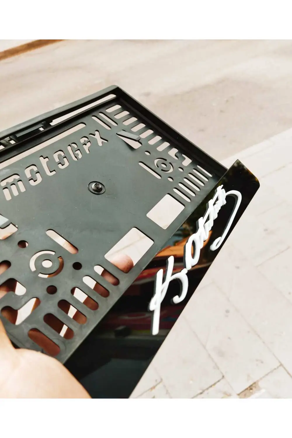 Motoriklet Plakalık Lazer Kesim Pleksi/ K.atatürk Imzalı